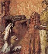 Edgar Degas breakfast after the bath oil painting on canvas